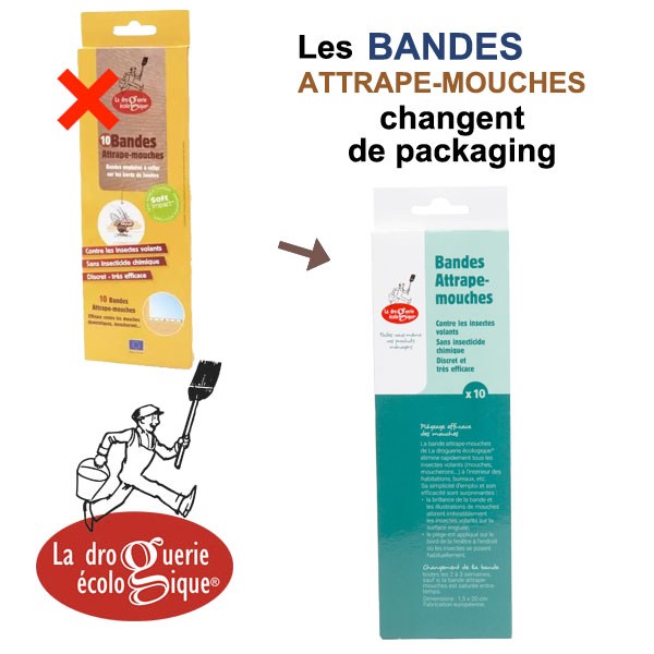 10 BANDES ATTRAPE-MOUCHES  LA DROQGUERIE