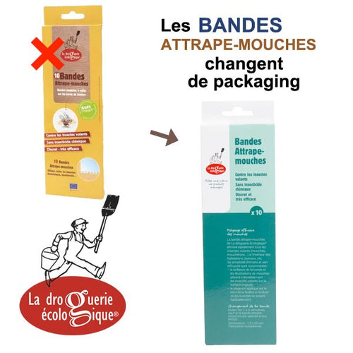 10 BANDES ATTRAPE-MOUCHES  LA DROQGUERIE