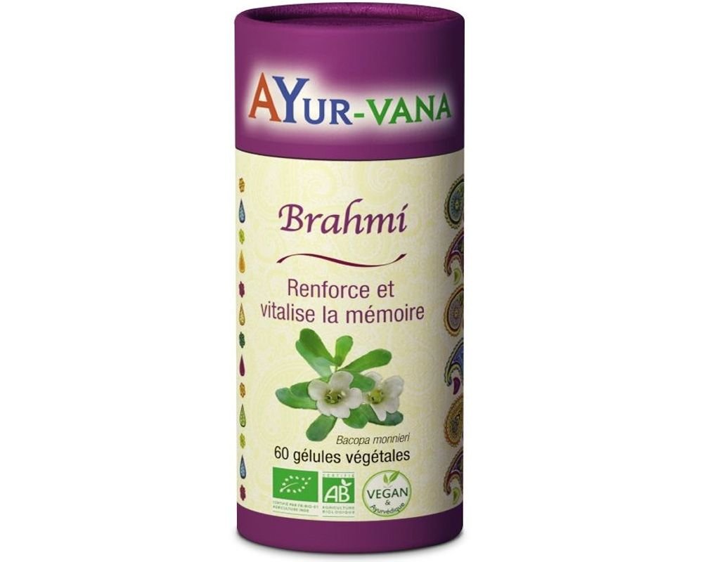 Brahmi 60 Gélules Extrait - Ayur Vana