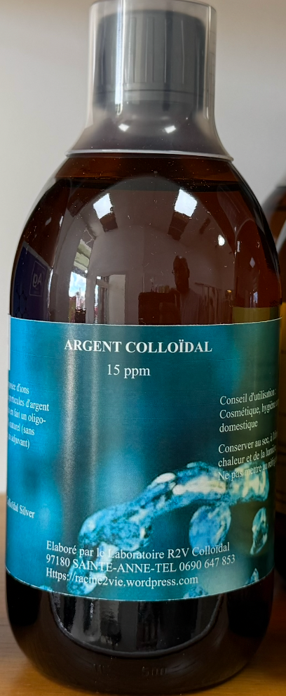 Argent Colloïdal en Flacon Verre Brun 500ml R2V