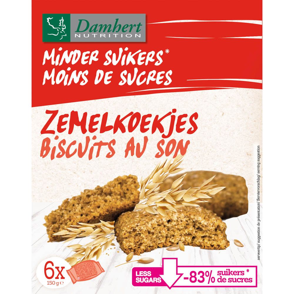 Biscuits Au Son Moins De Sucre 150G