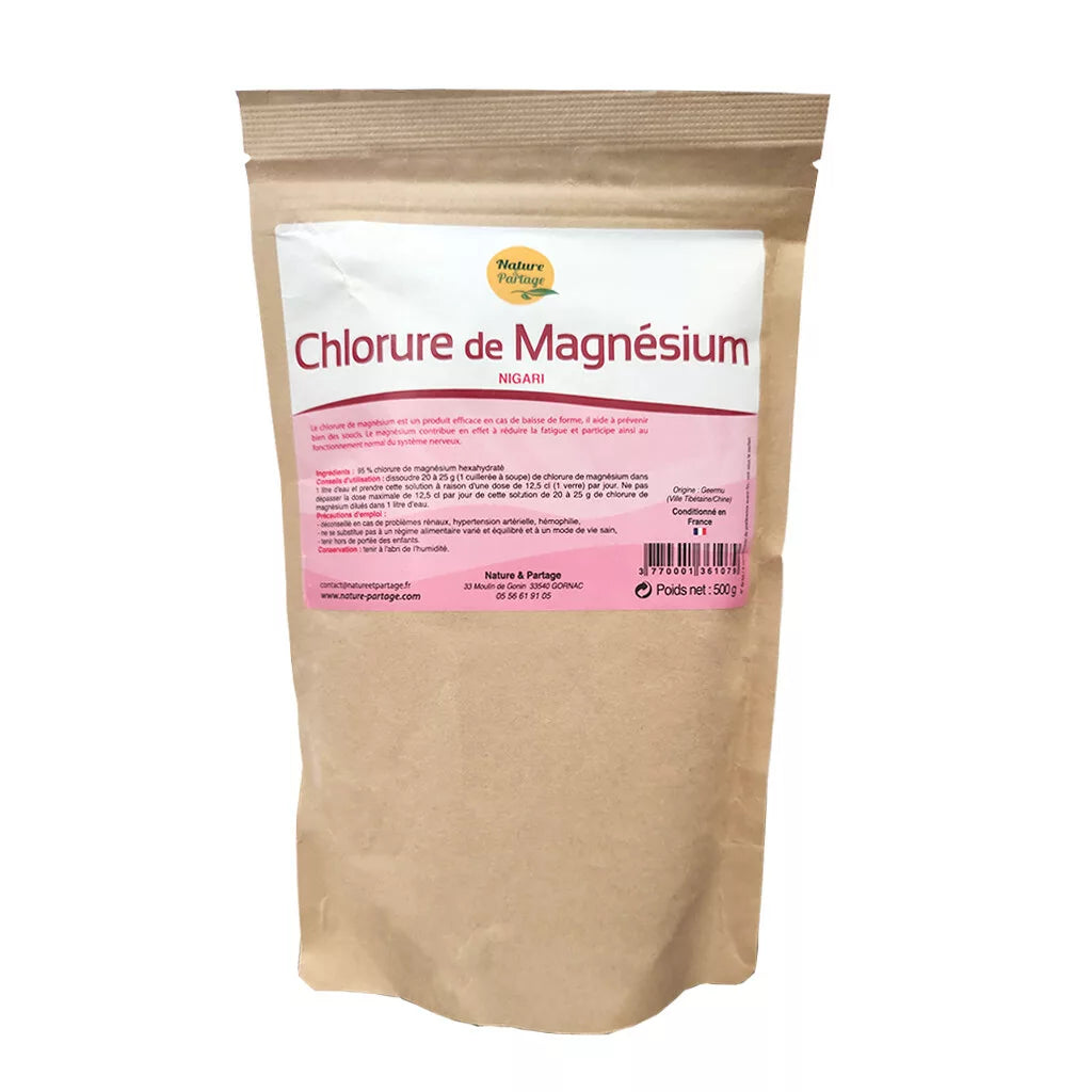 Chlorure de Magnésium Nigari 500g - Nature & Partage