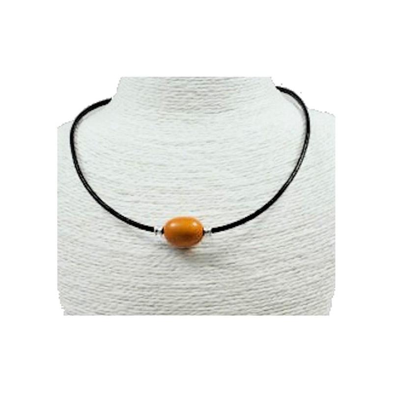 Collier Tagua Cuir