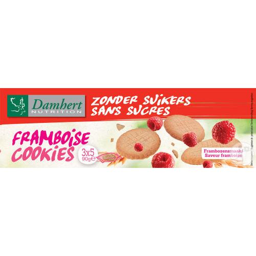 Cookies Framboise Ss Sucre 90G