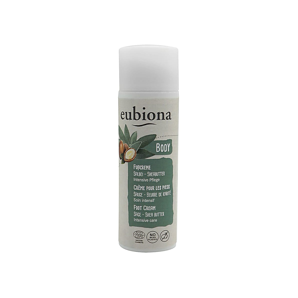 Crème Pieds Sauge & Beurre de Karité 50ml - Eubiona