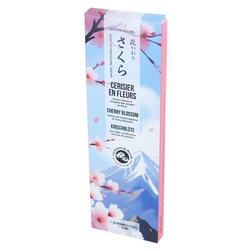 Encens Cerisier en Fleurs – 30 Bâtonnets - Aromandise