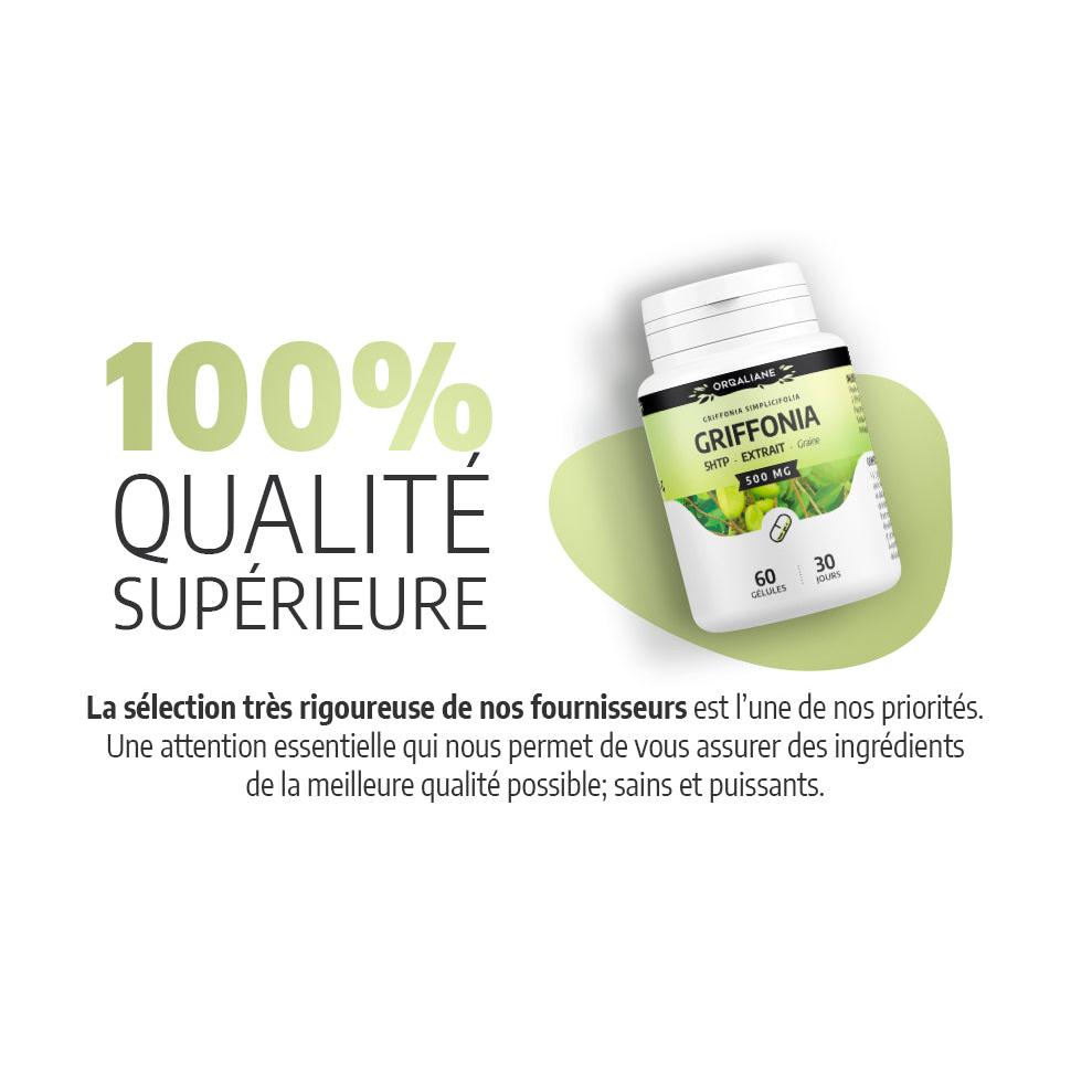Griffonia 25 mg de 5-HTP 60 Gélules 500 mg - Orgaliane