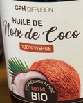 Huile de Coco Vierge Bio 500 ml - GPH Diffusion