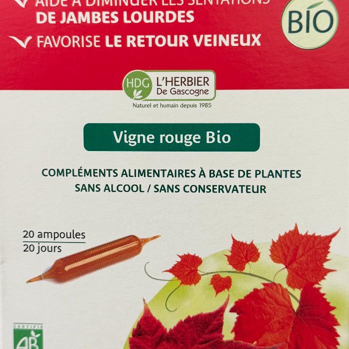 Jambes Légères Vigne Rouge - 20 Ampoules HDG