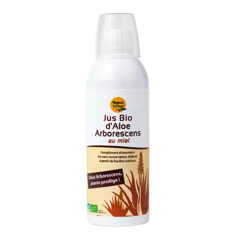 Jus D Aloe Arborescens Bio Au Miel 500Ml