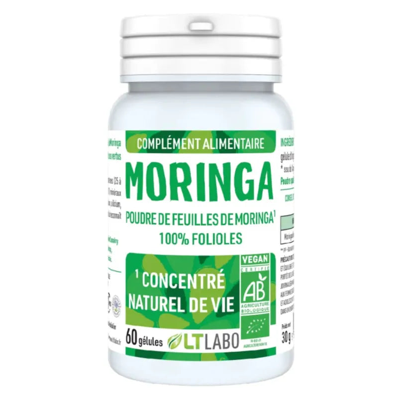 Moringa Pure Bio – 60 Gélules LT Labo