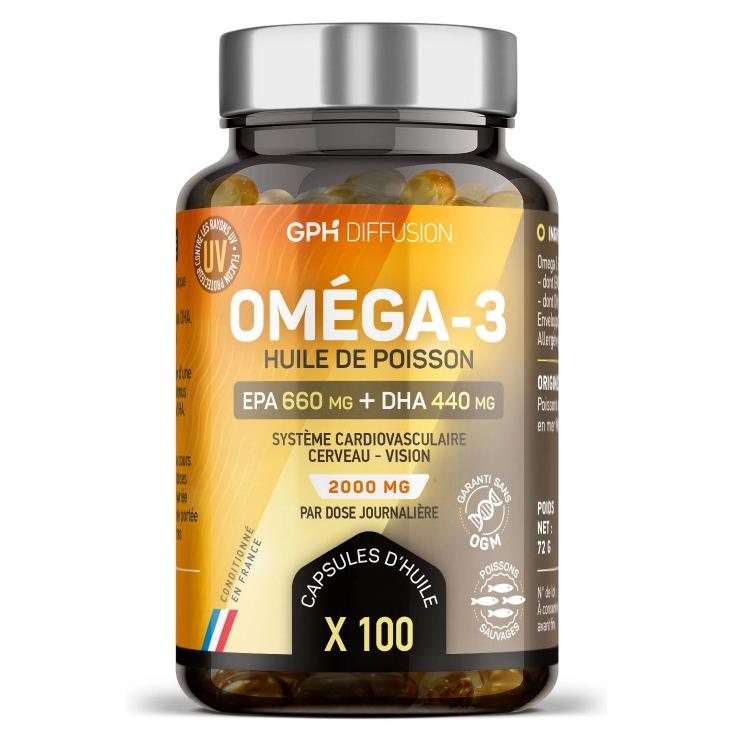 Oméga 3 505 mg 100 Caps H&P - GPH