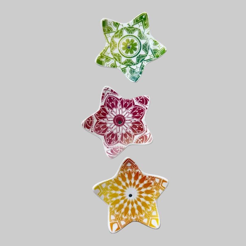 Porte-Encens Étoile en Porcelaine