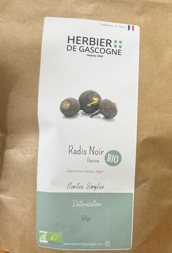 Radis Noir Racine Coupée Bio 50g Hdg