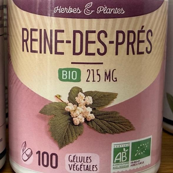 Reine des Prés 215 mg - 100 Gélules - Herbes & Plante
