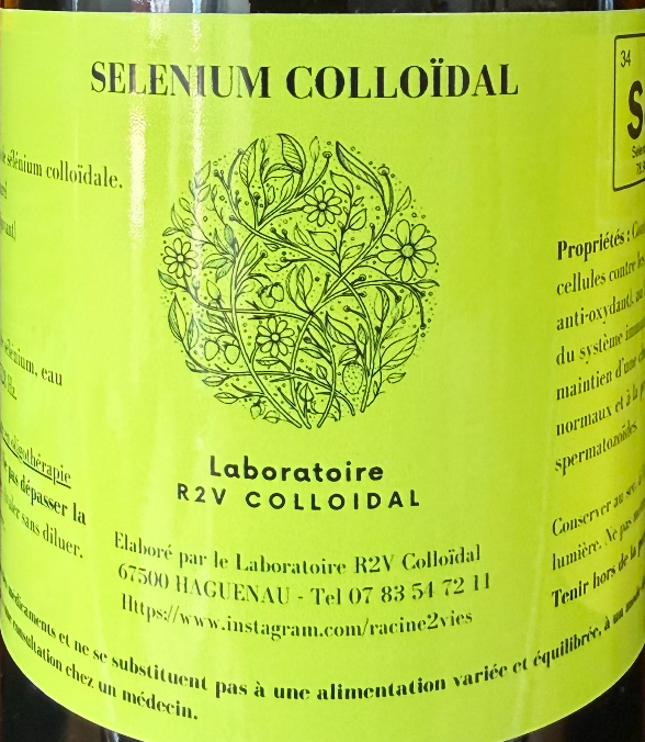 Sélénium Colloïdal 500ml R2V