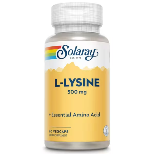 L Lysine 500MG 60 Capsules Végétales - Solaray