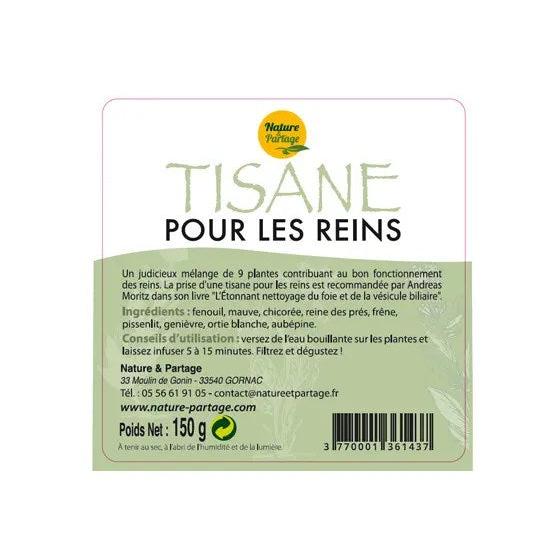 Tisane Pour les Reins 150g Nature et Partage