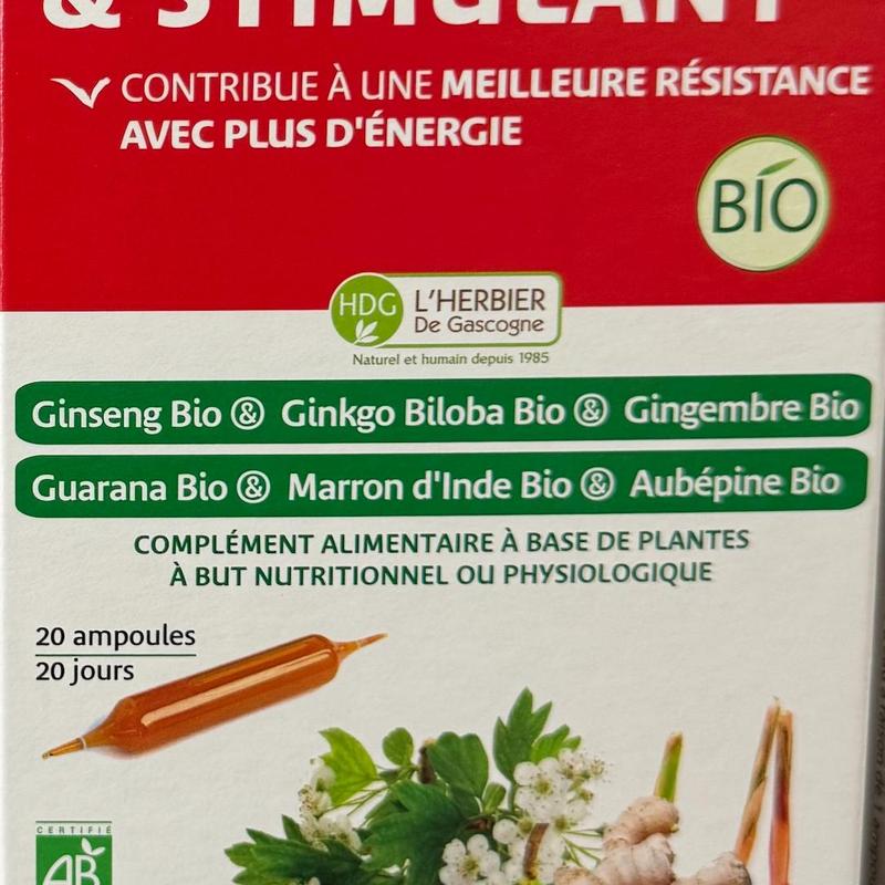Tonifiant Stimulant 20 Ampoules HDG