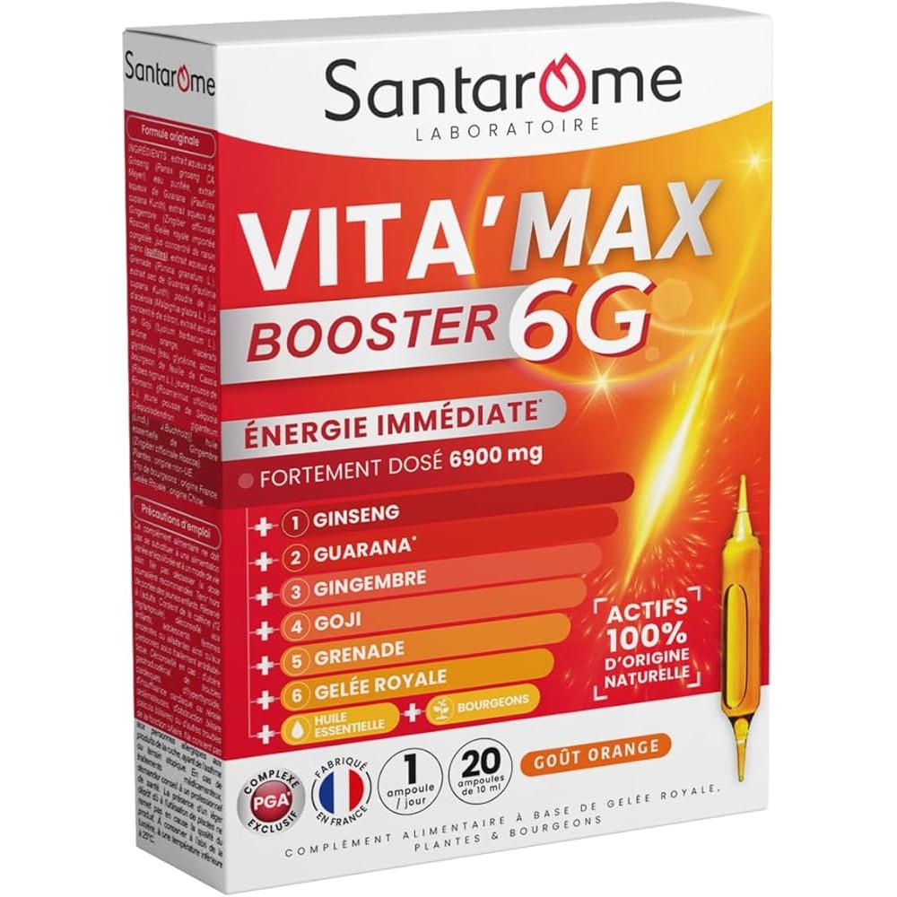 Vitamax 6G Booster 20 Ampoules Santarome