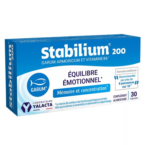 Stabilium 200 - 30 Capsules - Yalacta