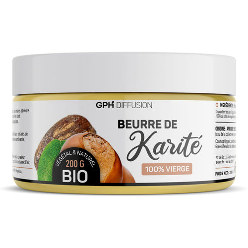 Beurre de Karité 100% Vierge 200g GPH Diffusion