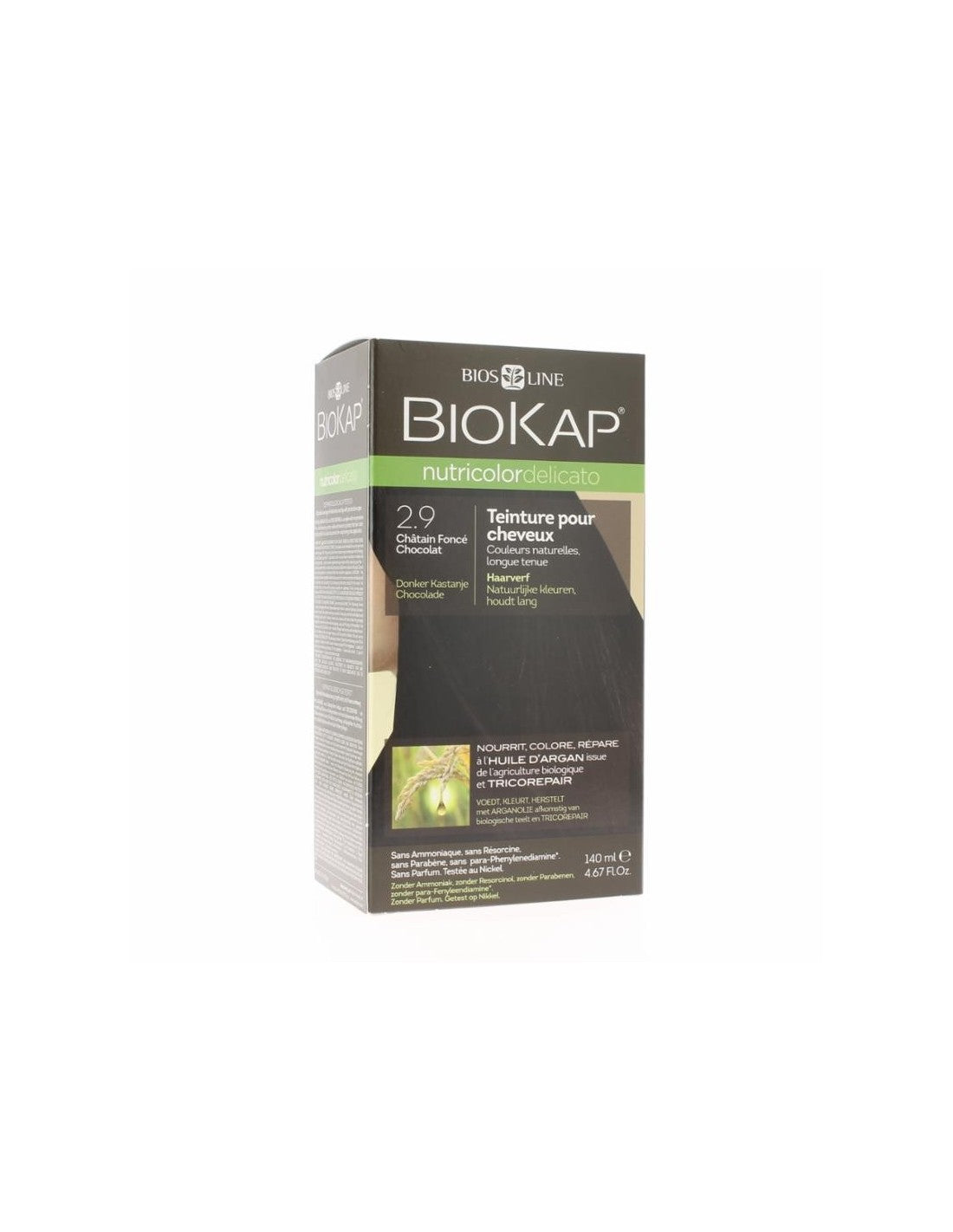 Châtain Foncé Teinture Biokap 140 Ml