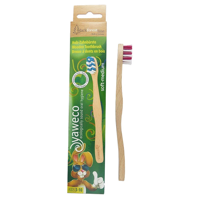 Brosse à Dents en Bois Enfants - Yaweco