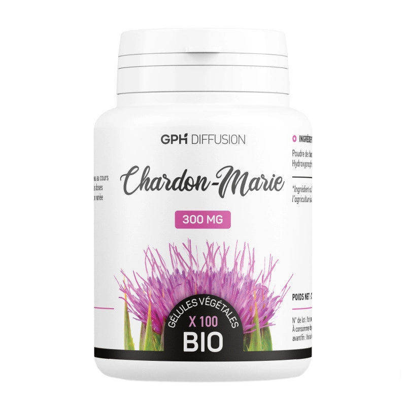 Chardon Marie Semence 300mg 100 Gélules - GPH Diffusion