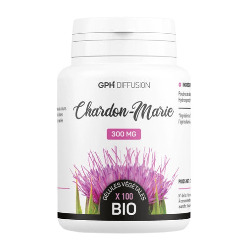 Chardon Marie Semence 300mg 100 Gélules - GPH Diffusion