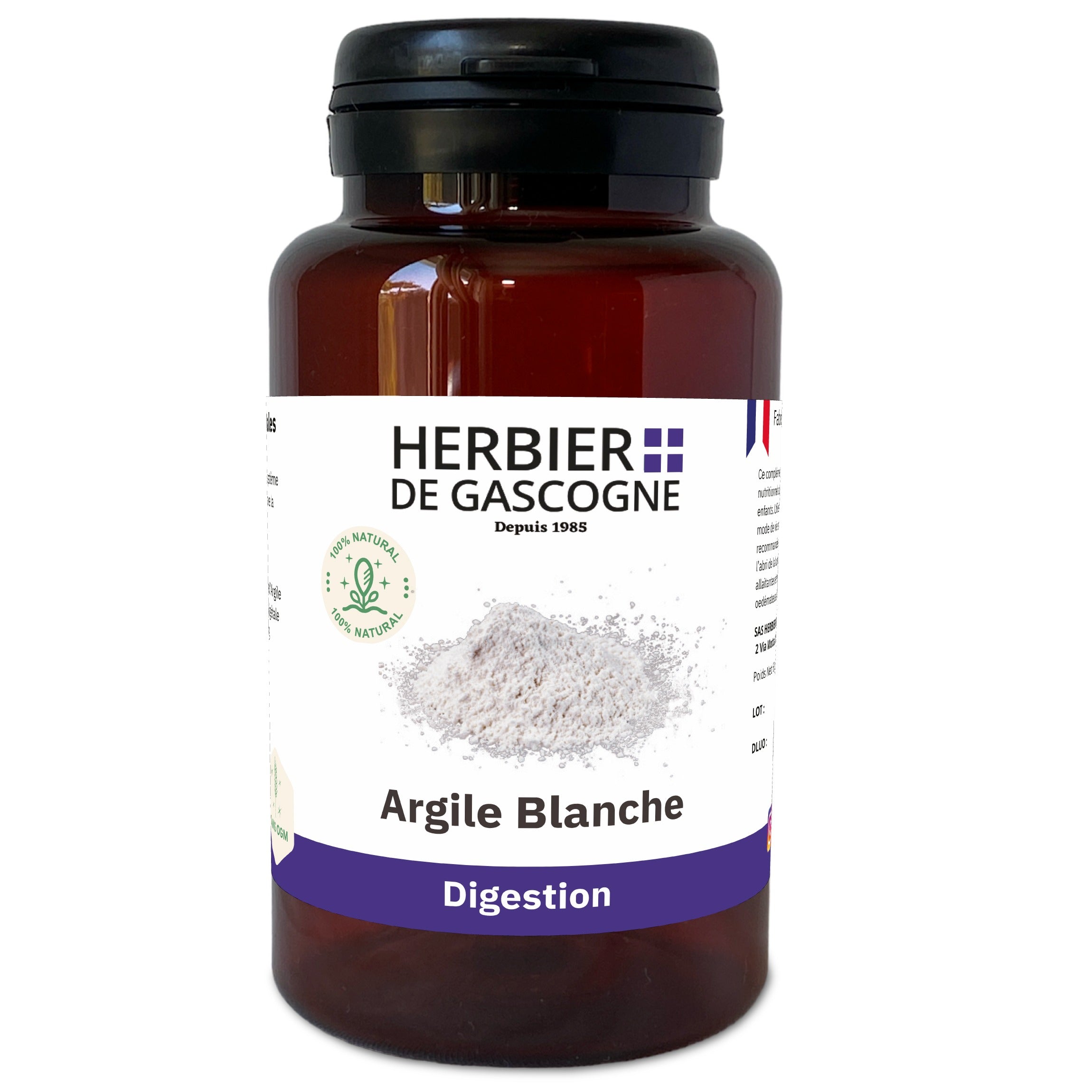 Argile Blanche 230mg - 80 Gélules