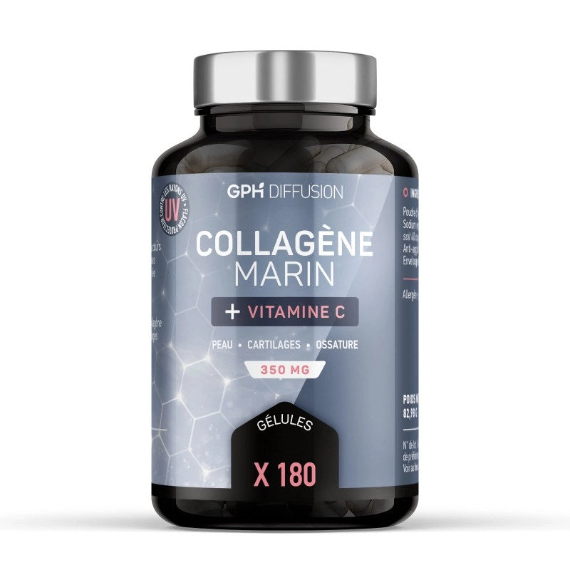 Collagène Marin + Vitamine C 350 mg – 180 Gélules GPH