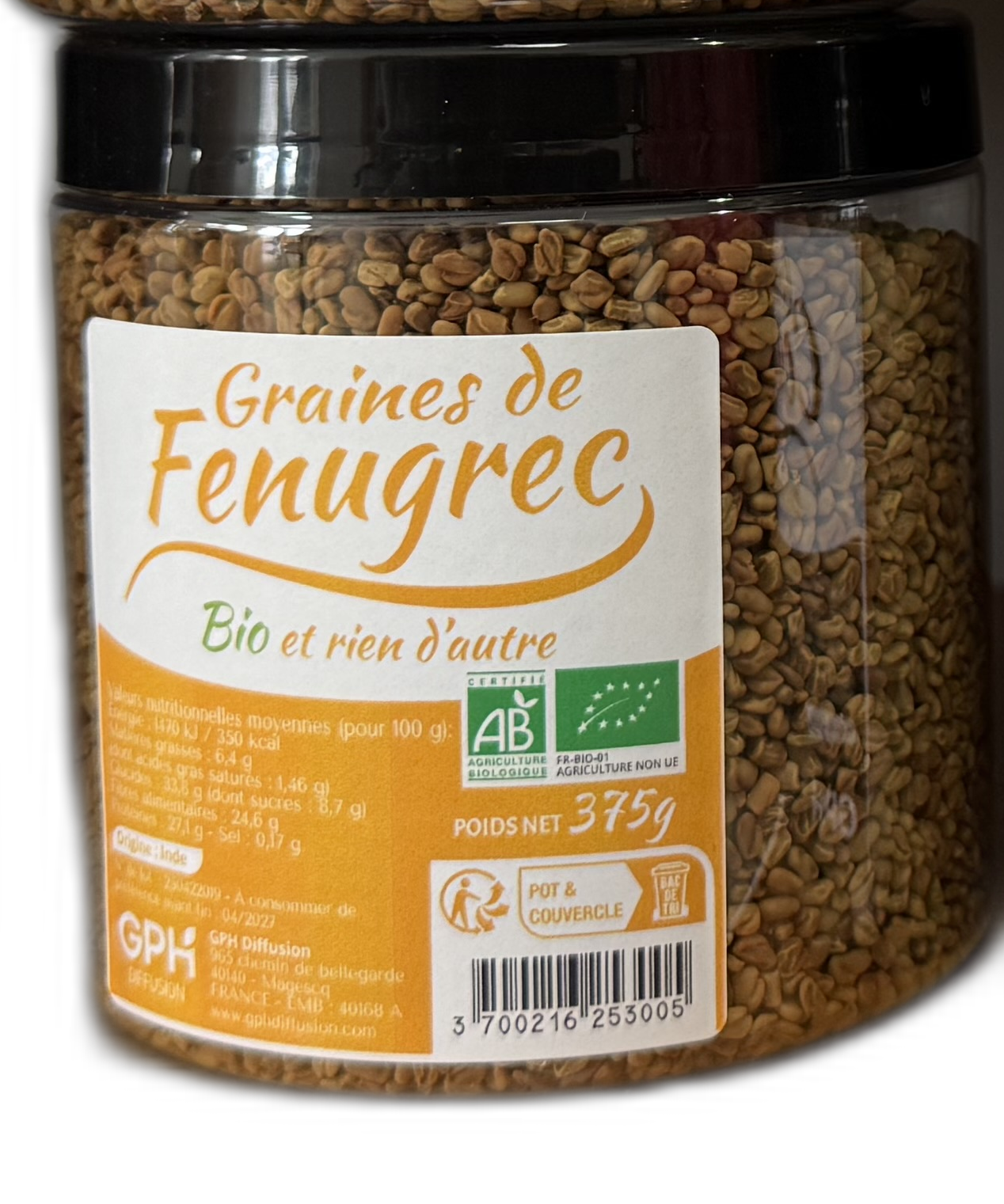 Graines de Fenugrec 375g GPH