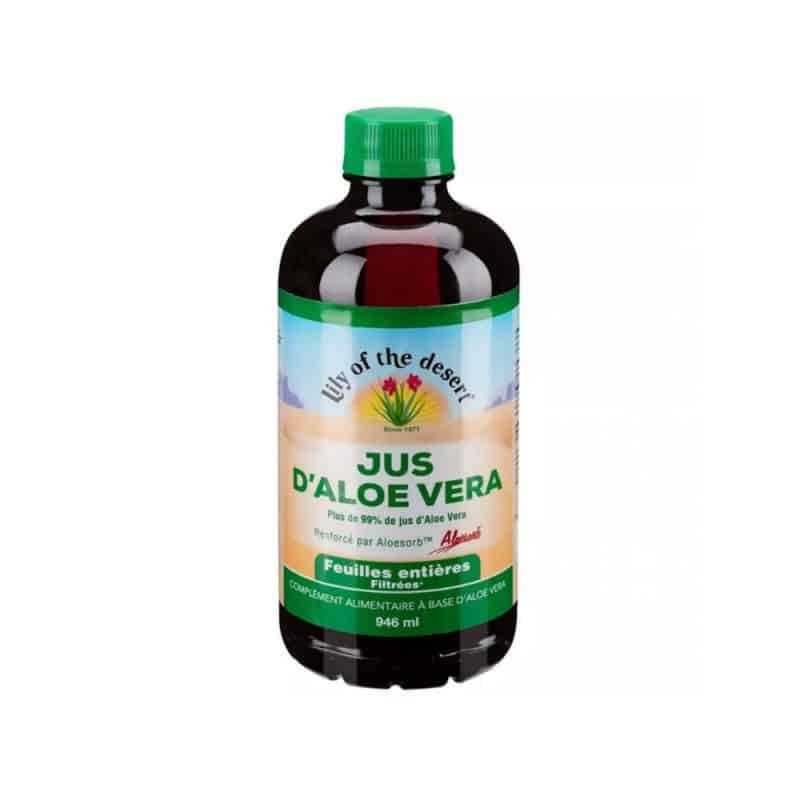 Jus d'Aloe Vera Feuille Entière 946ml - Lily