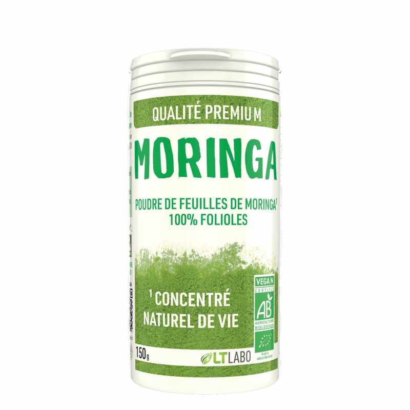 Moringa Poudre Feuilles Bio 150 g - LT Labo