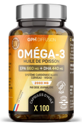 Oméga 3 505 mg 100 Caps H&P - GPH