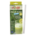 6 Pailles en Verre Droites + Goupillon - Ah Table