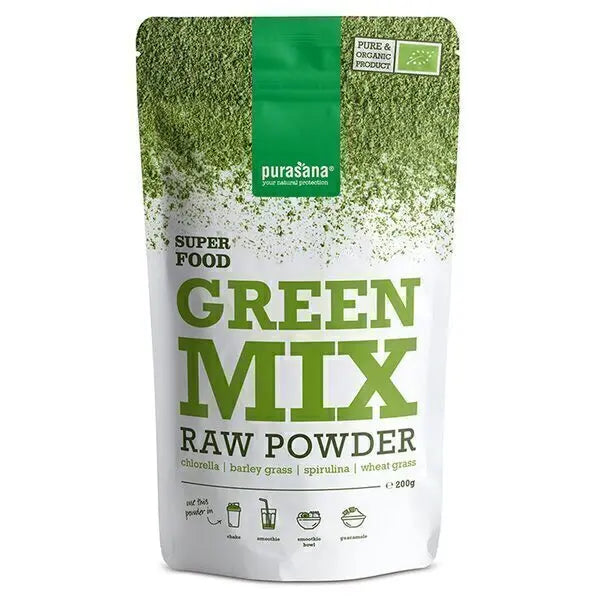 Poudre Green Mix 200g - Purasana