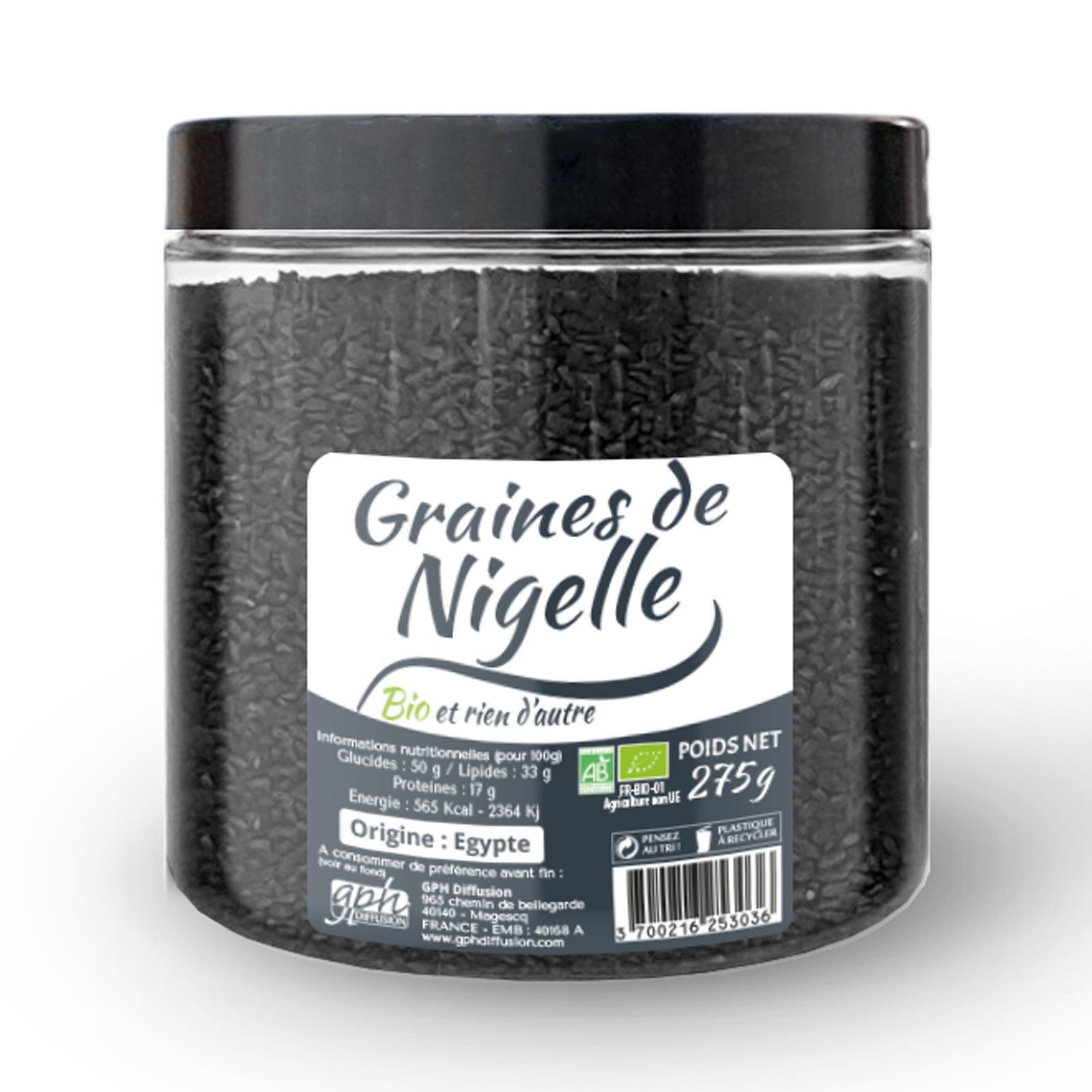 GRAINES DE NIGELLE POT 275G GPH