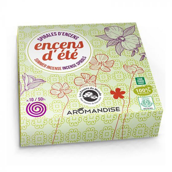 Boîte de 10 Spirales d'Encens d'Été