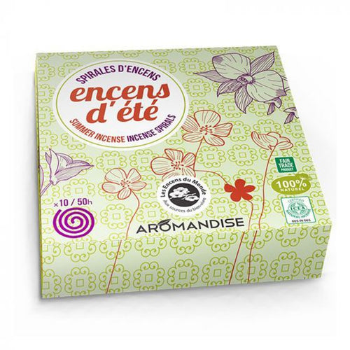 Boîte de 10 Spirales d'Encens d'Été